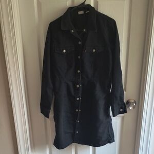 Levis Black Button-Up Denim Dress